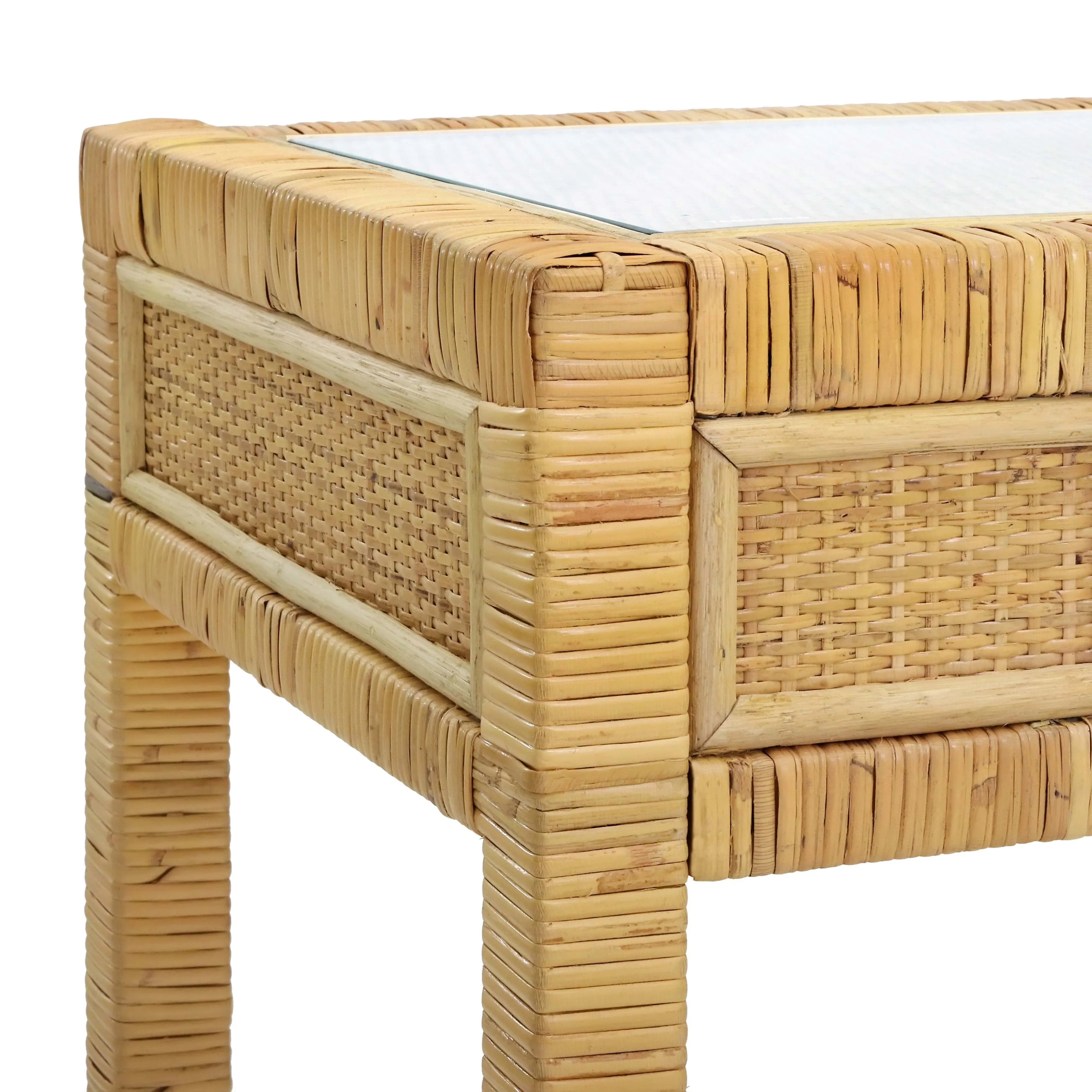 Amara 47" Woven Rattan Desk