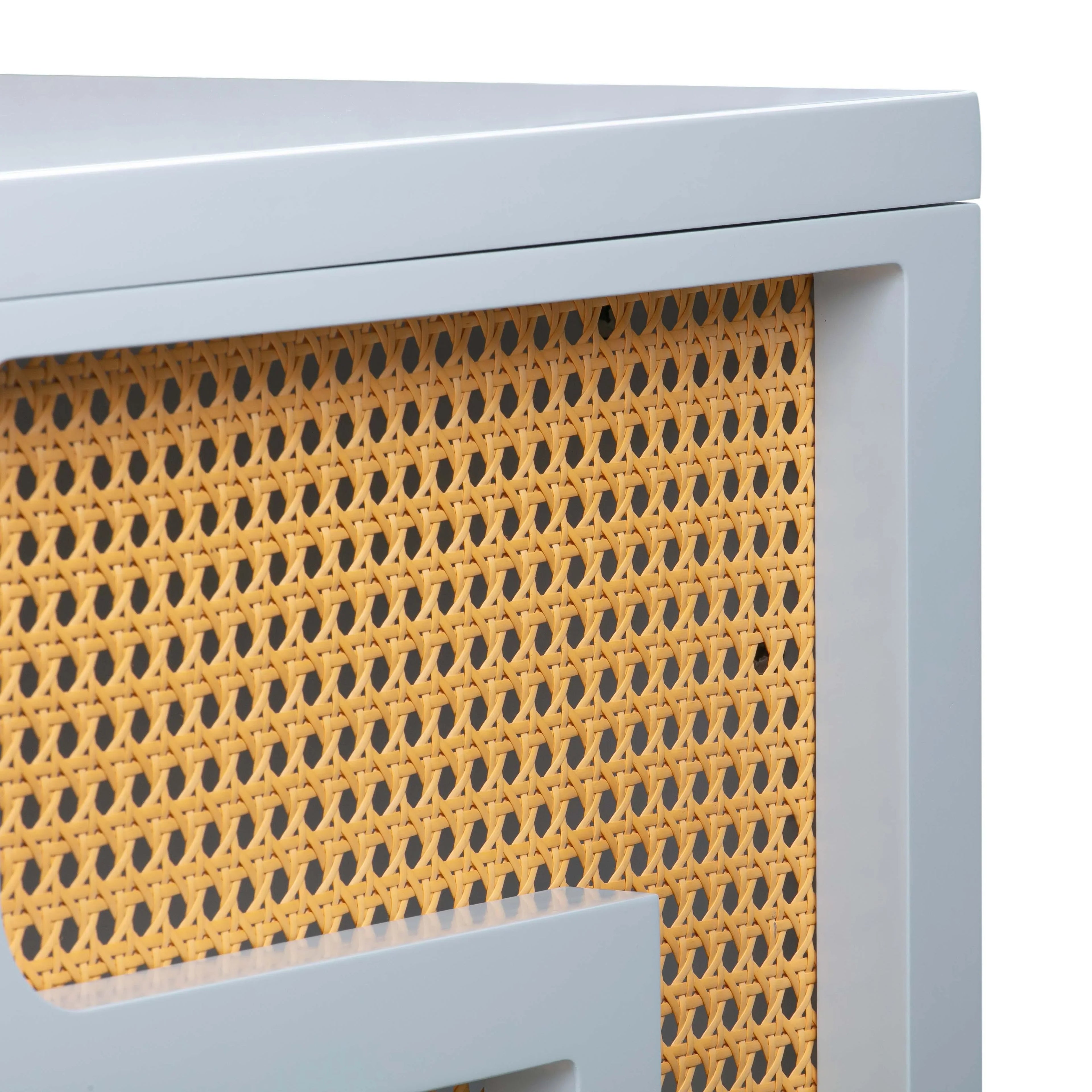 Suzie 62" Rattan Executive Desk With Drawer