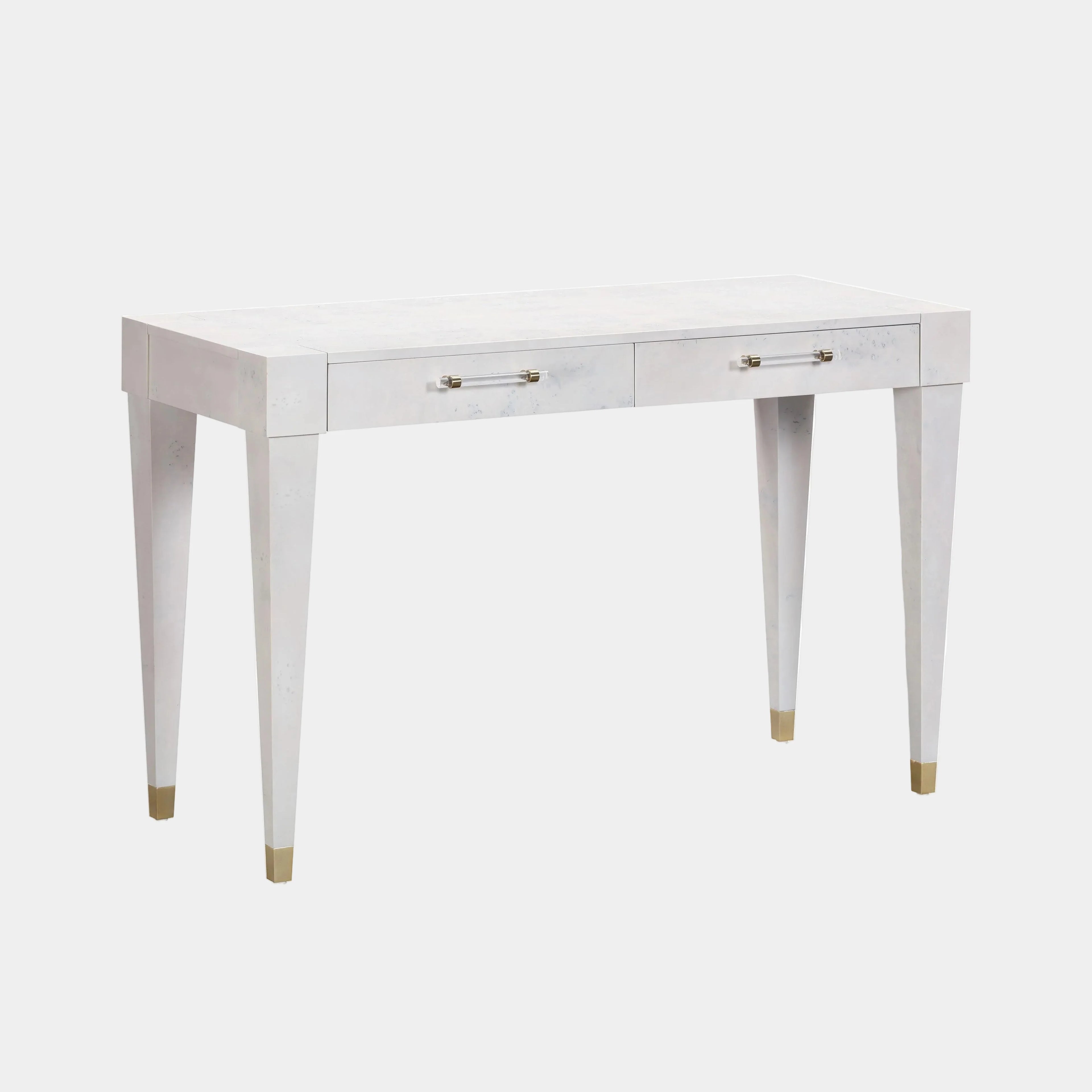 Brandyss 48" Burl 2-Drawer Work Desk