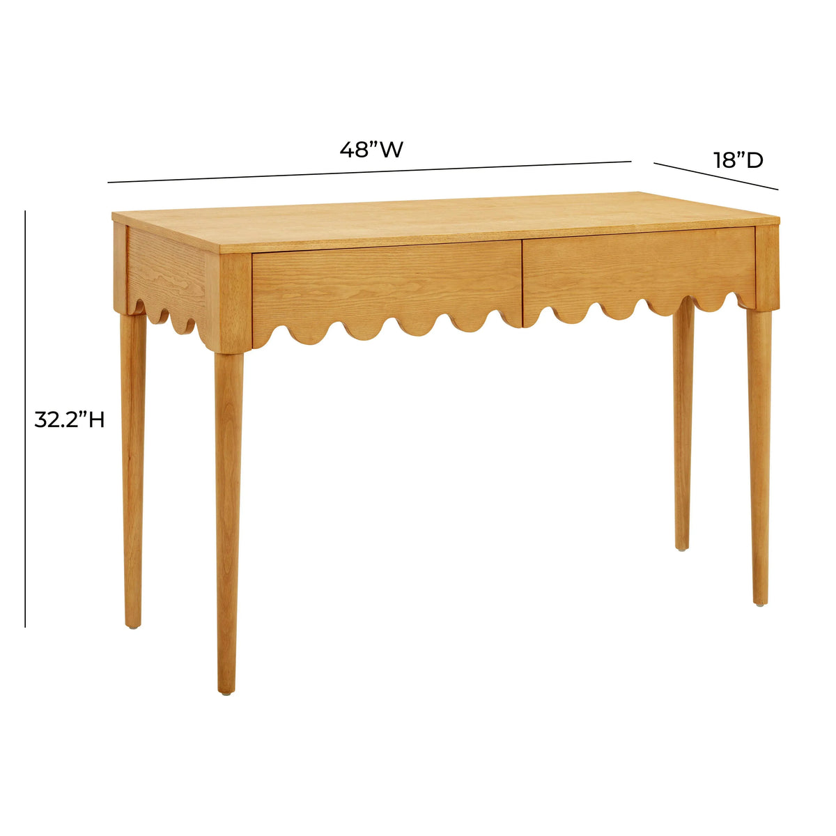 Oodle 48" 2-Drawer Desk