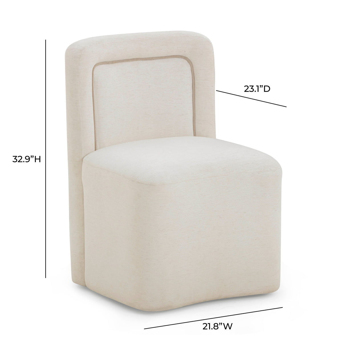Dolce Performance Velvet Rolling Desk Chair