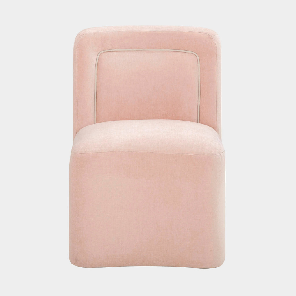 Dolce Performance Velvet Rolling Desk Chair