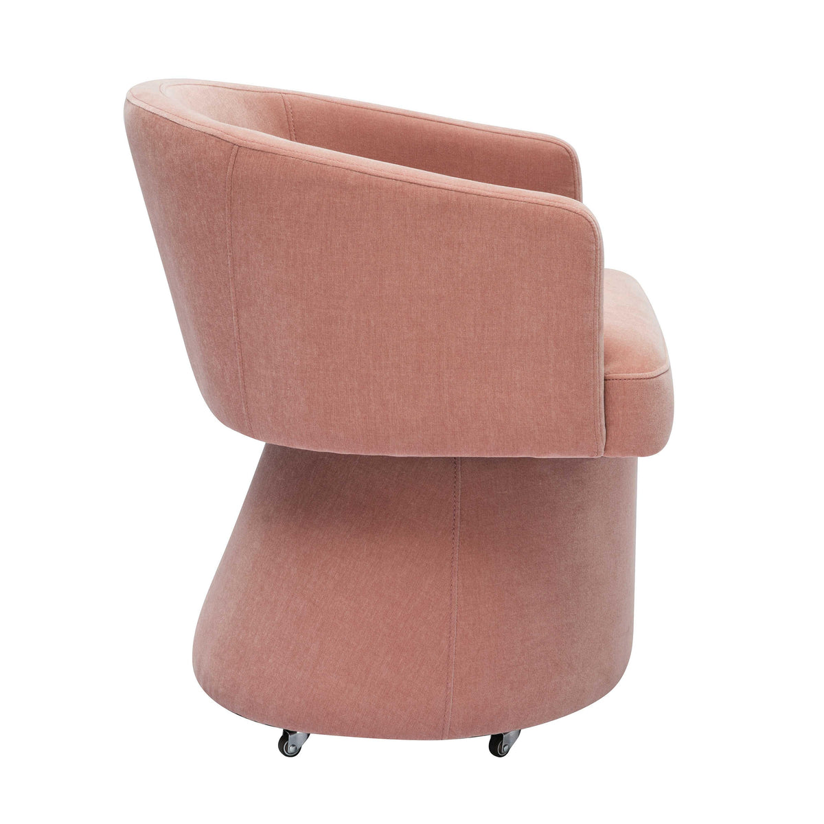 Kristen Upcycled Contract-Grade Chenille Rolling Desk Chair
