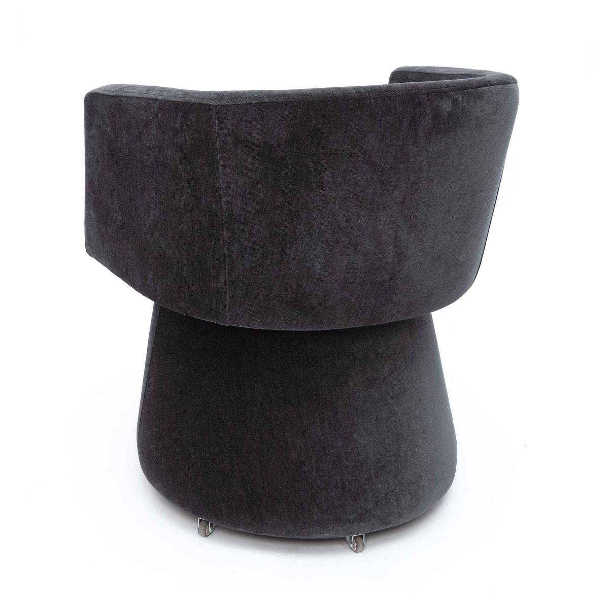 Kristen Upcycled Contract-Grade Chenille Rolling Desk Chair