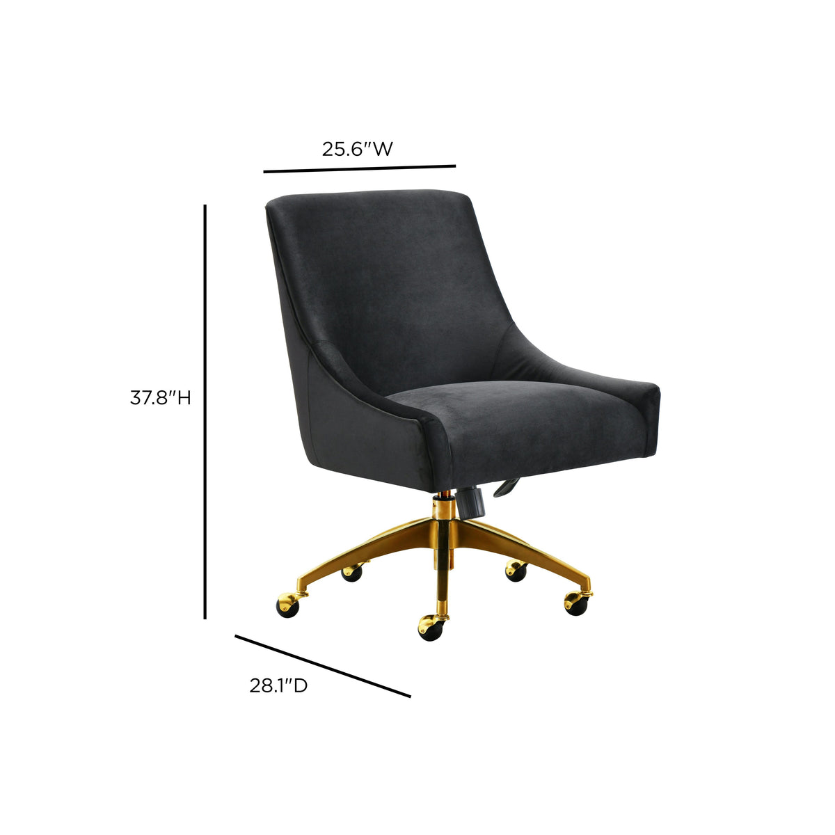 Beatrix Performance Velvet Office Swivel Chair