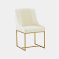 Lisa Pleated Performance Velvet Dining Chair