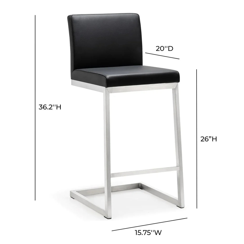 Parma Performance Vegan Leather Counter Stool - Set of 2