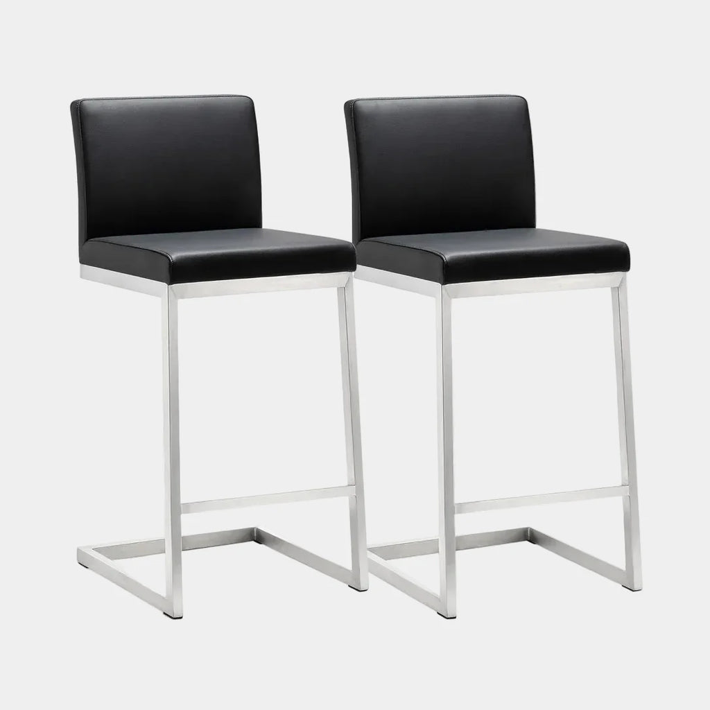 Parma Performance Vegan Leather Counter Stool - Set of 2