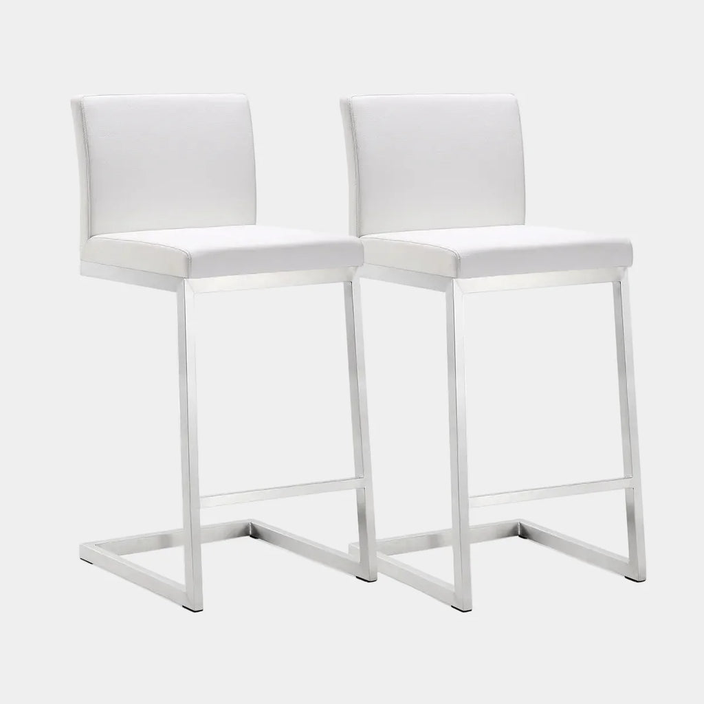 Parma Performance Vegan Leather Counter Stool - Set of 2