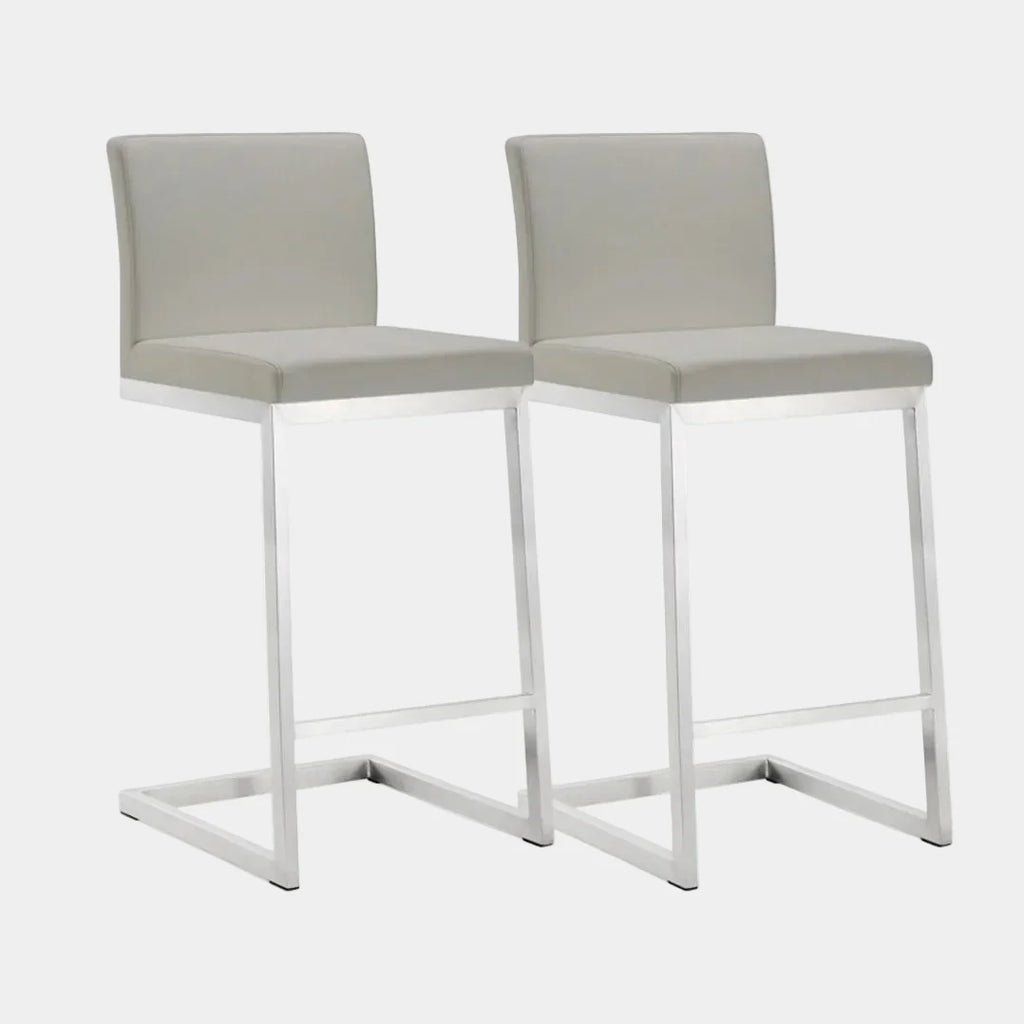Parma Performance Vegan Leather Counter Stool - Set of 2