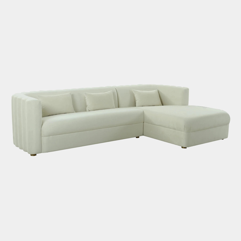 Callie 2-Piece Performance Velvet L-Shaped Sectional