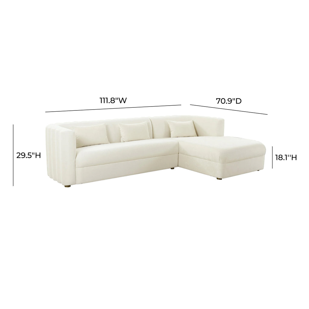 Callie 2-Piece Performance Velvet L-Shaped Sectional