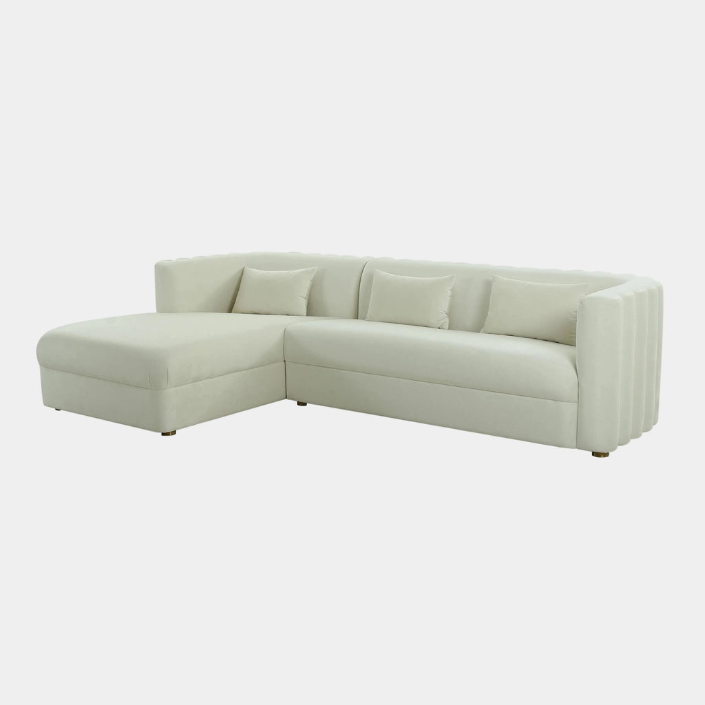 Callie 2-Piece Performance Velvet L-Shaped Sectional
