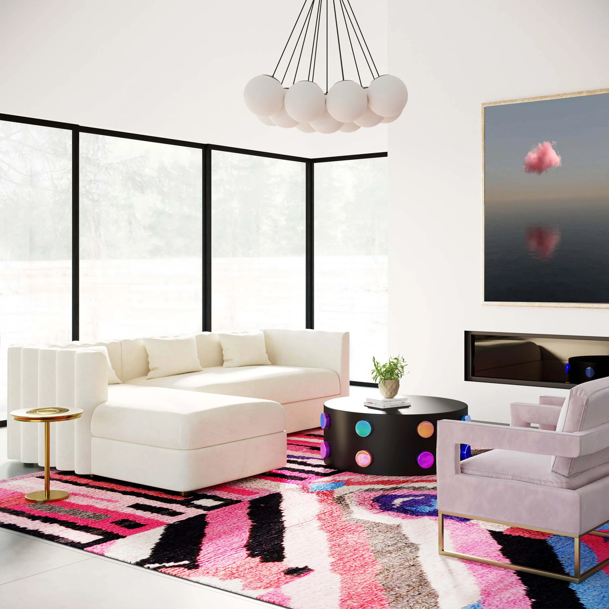 Callie 2-Piece Performance Velvet L-Shaped Sectional