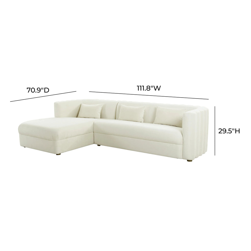 Callie 2-Piece Performance Velvet L-Shaped Sectional