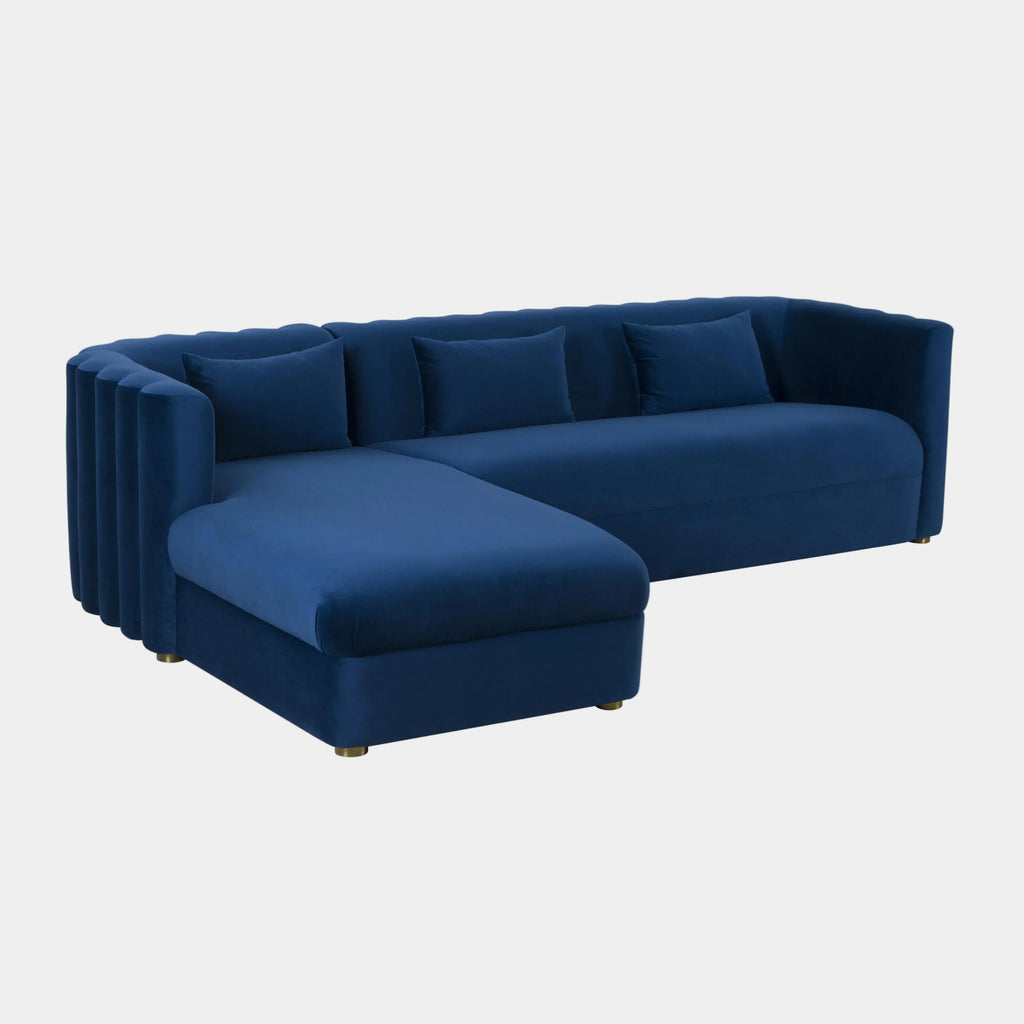 Callie 2-Piece Performance Velvet L-Shaped Sectional