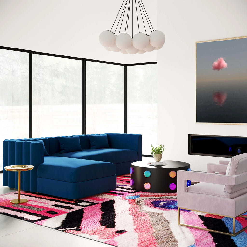 Callie 2-Piece Performance Velvet L-Shaped Sectional