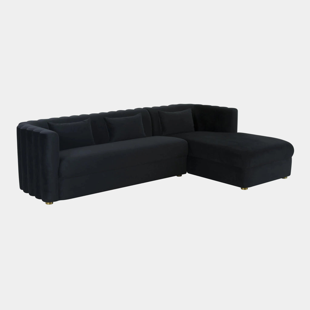 Callie 2-Piece Performance Velvet L-Shaped Sectional