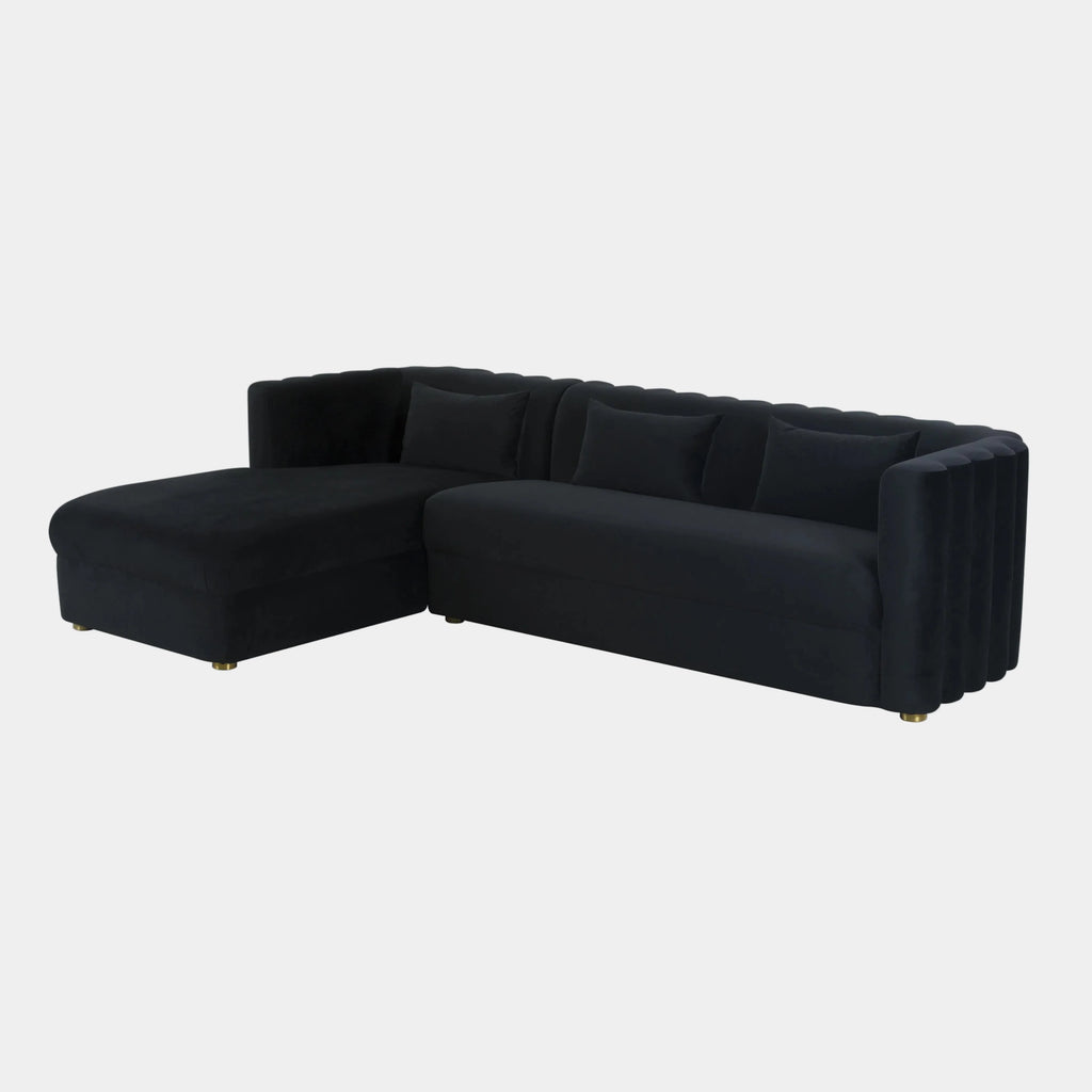 Callie 2-Piece Performance Velvet L-Shaped Sectional
