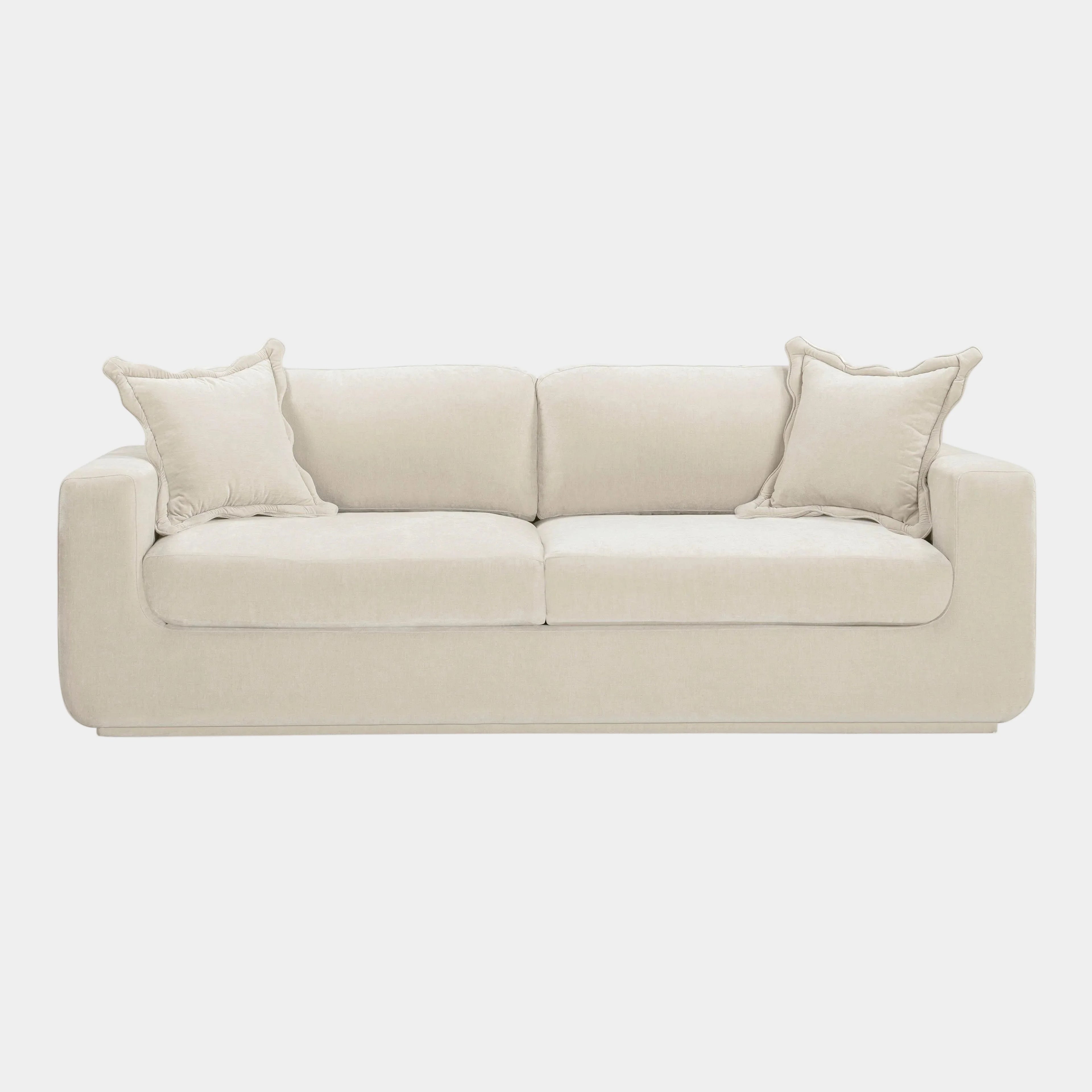 Miri 90.5" Upcycled Contract-Grade Washed Velvet Sofa