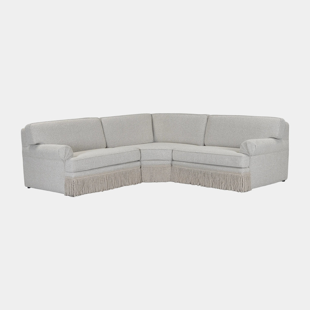 Yvette 3-Piece Warm Grey Performance Boucle L-Sectional