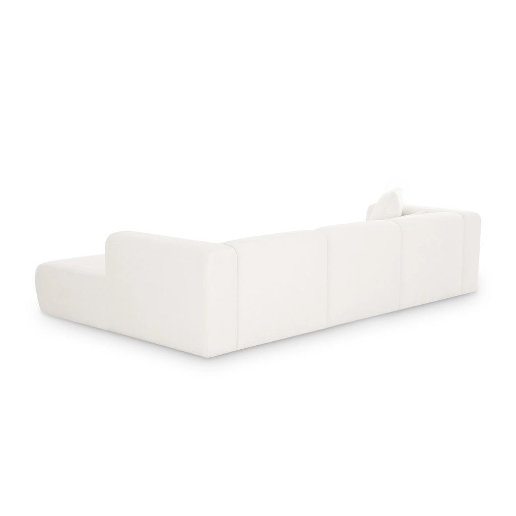 Tarra 3-Piece Cream Performance Chenille Modular Sectional