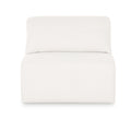 Tarra Cream Performance Chenille Modular Armless Chair