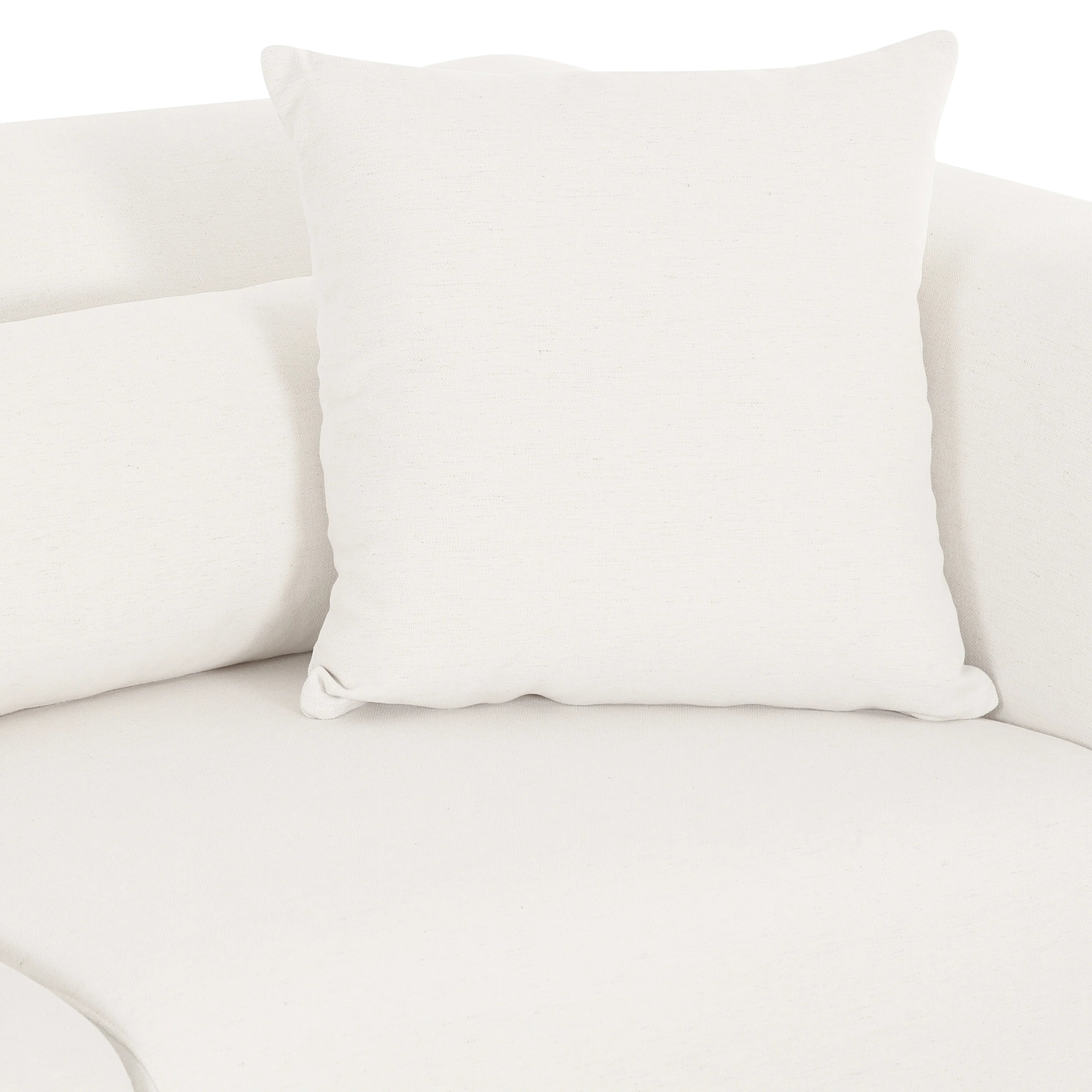 Tarra 4-Piece Cream Performance Chenille Modular U-Sectional