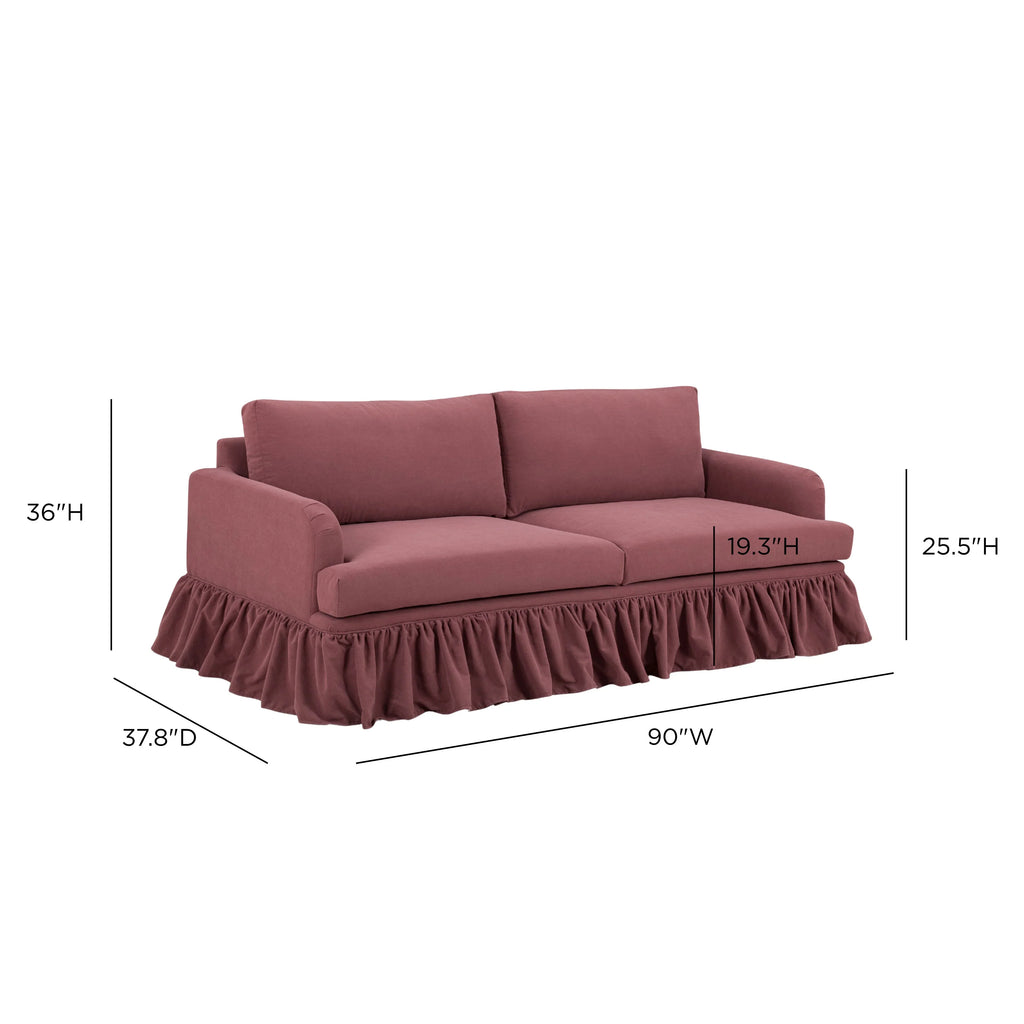 Gertrude 90" Upcycled Performance Fabric Sofa