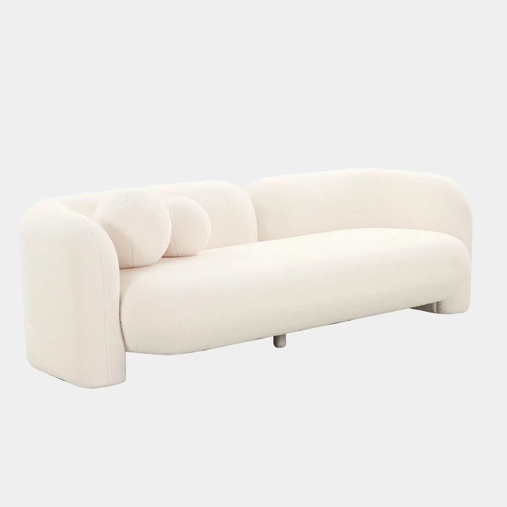 Amelie 91" Contract-Grade Faux Fur Sofa