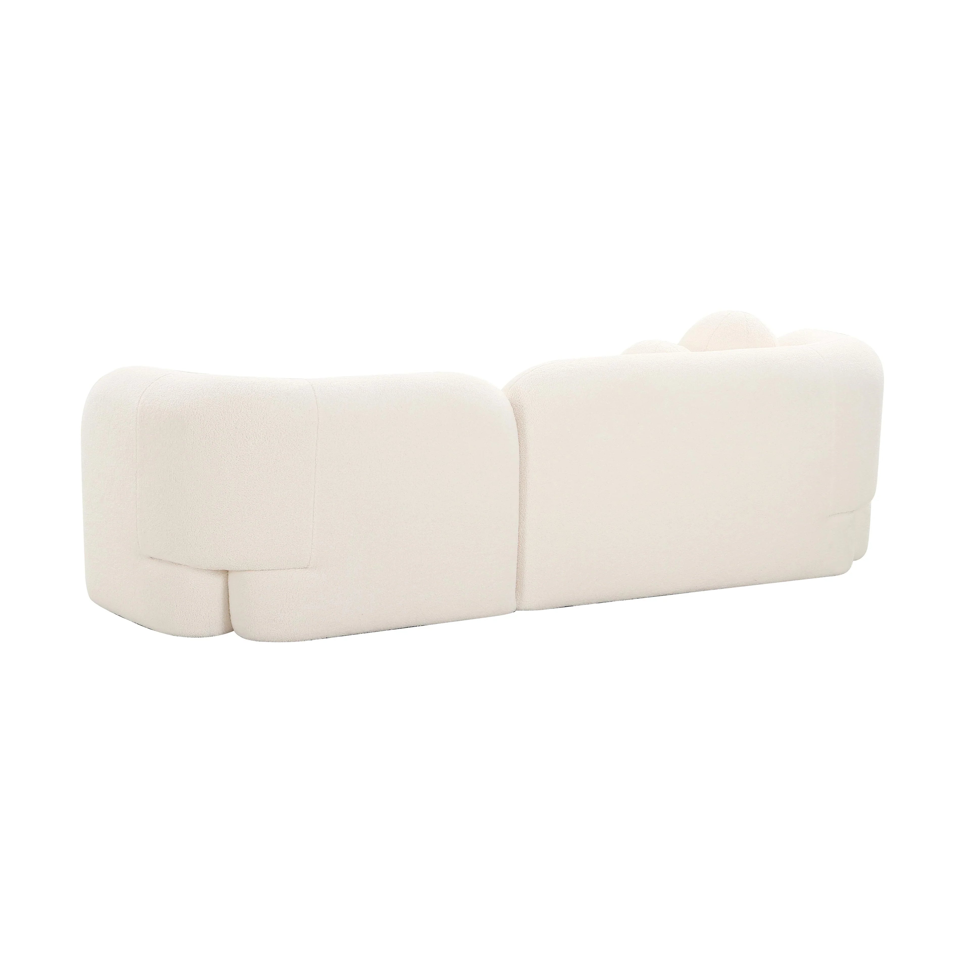 Amelie 91" Contract-Grade Faux Fur Sofa