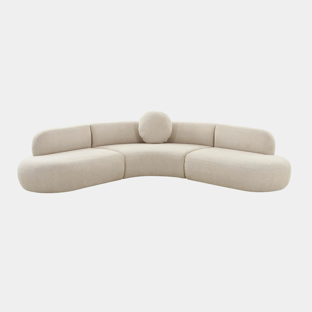 Broohah 3-Piece Performance Fabric L-Shaped Sectional