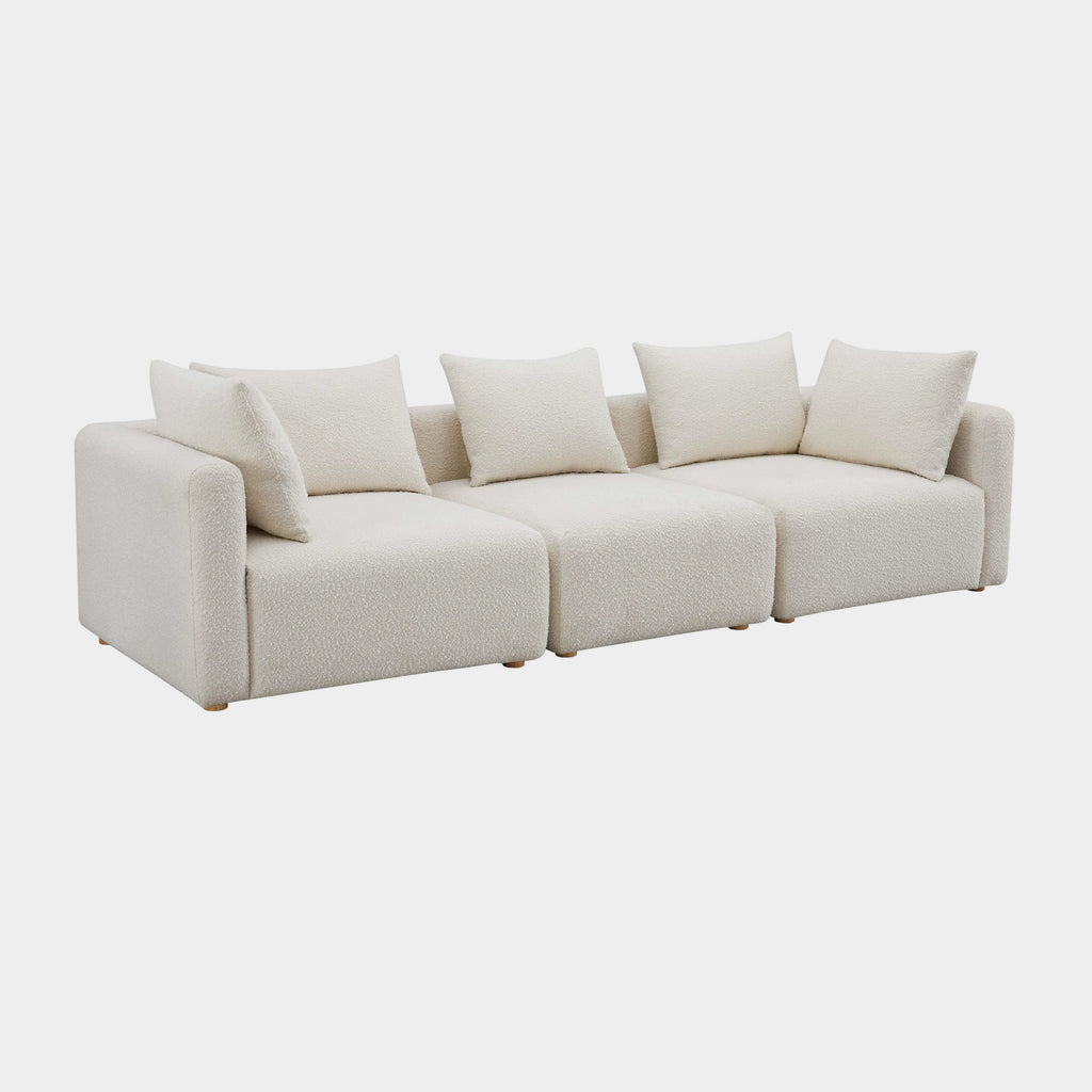 Hangover 112.5" Cream Performance Boucle Sofa