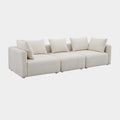 Hangover 112.5" Cream Performance Boucle Sofa