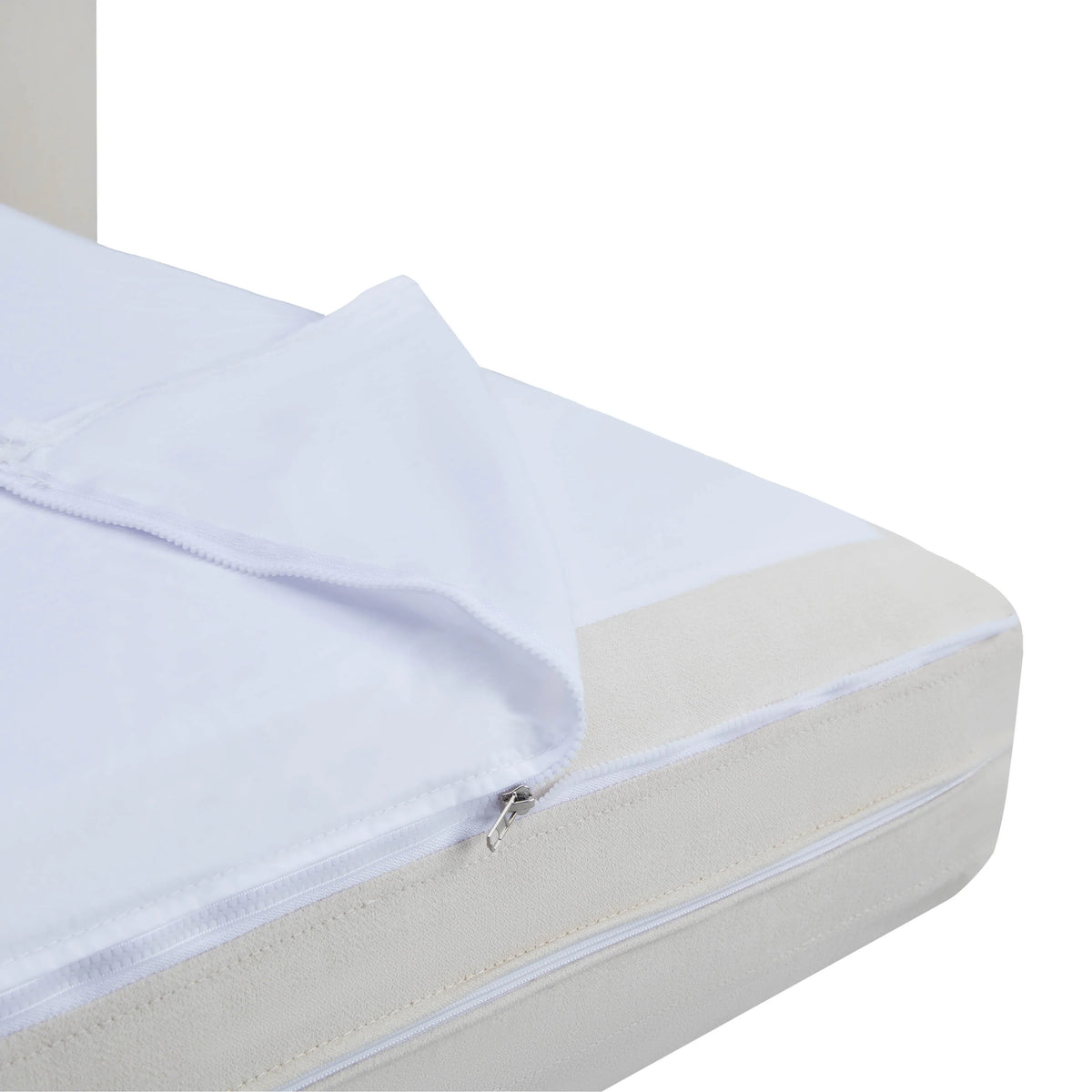 Ryan 91" Cream Upcycled Performance Linen Sofa Bed