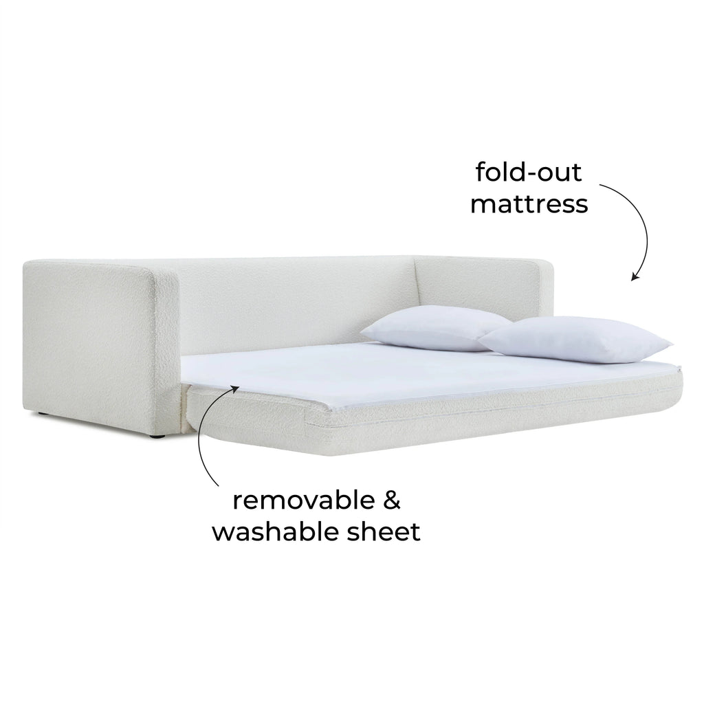 Ryan 91" Performance Boucle Sofa Bed