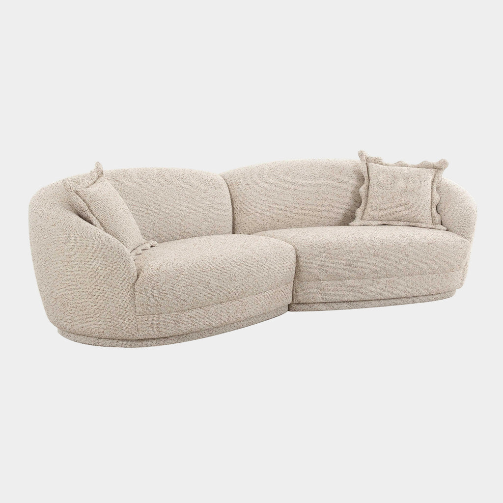 Marion 2-Piece Two-Tone Textured Performance Boucle Sectional