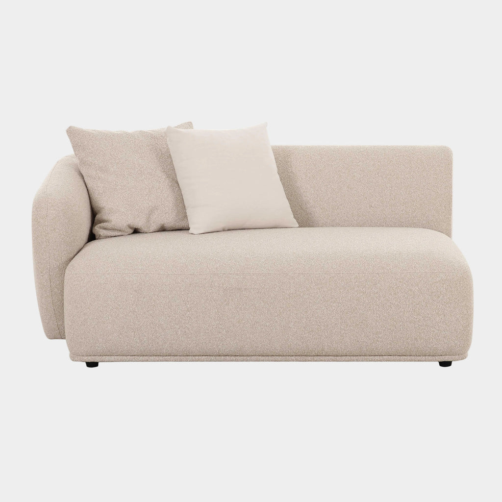 Sylvie 59" Cream Performance Boucle Arm Loveseat
