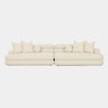 Lulu 141" Cream Performance Boucle Sofa