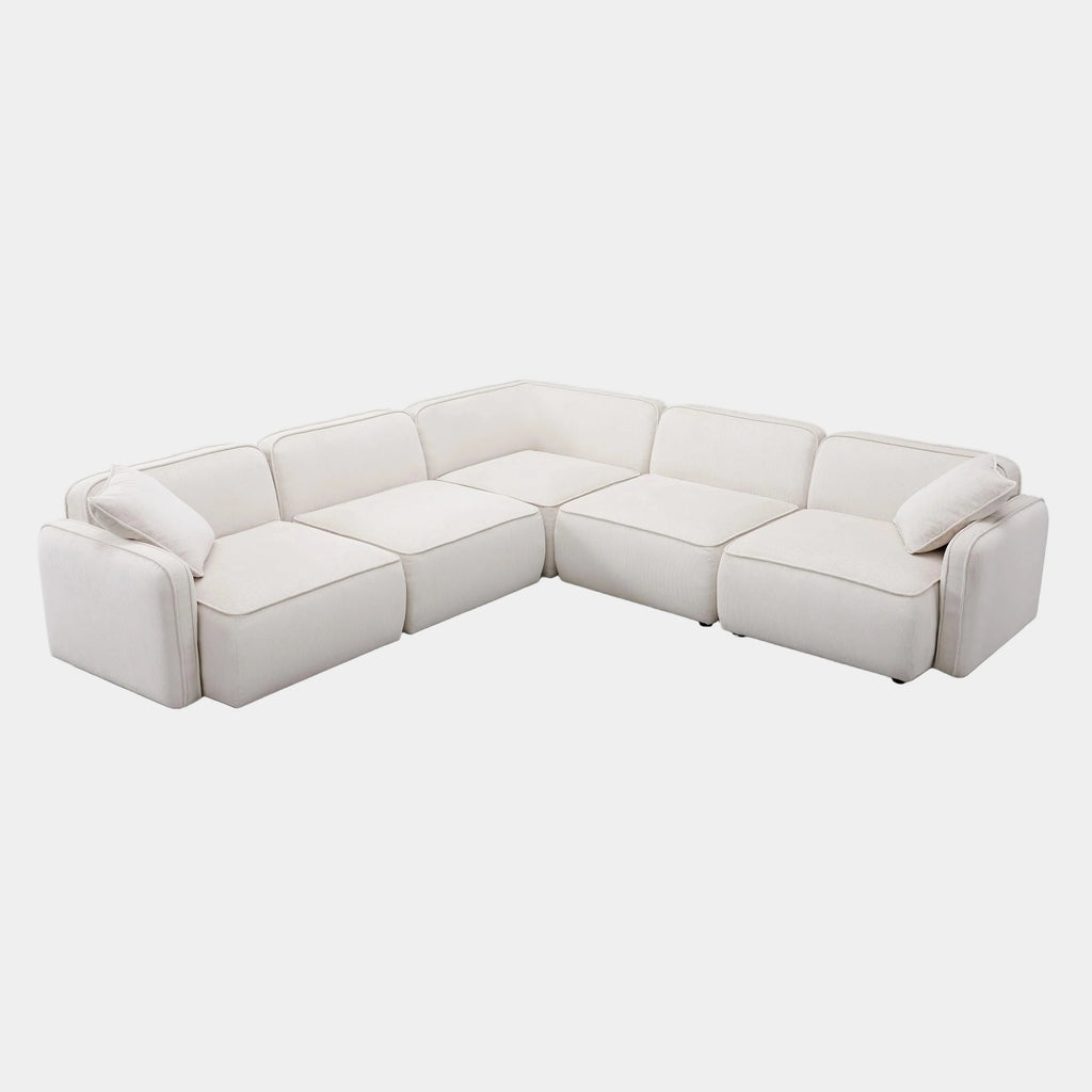Travie 5-Piece Performance Corduroy Velvet Modular L-Sectional