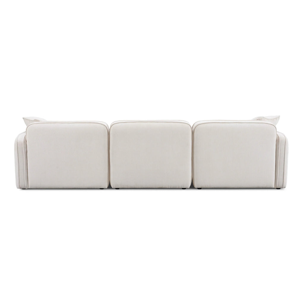Travie 112" Performance Corduroy Velvet Modular Sofa