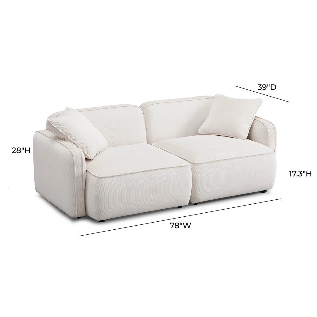 Travie 78" Modular Loveseat