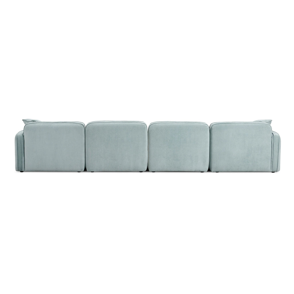 Travie 6-Piece Performance Corduroy Velvet Modular U-Sectional