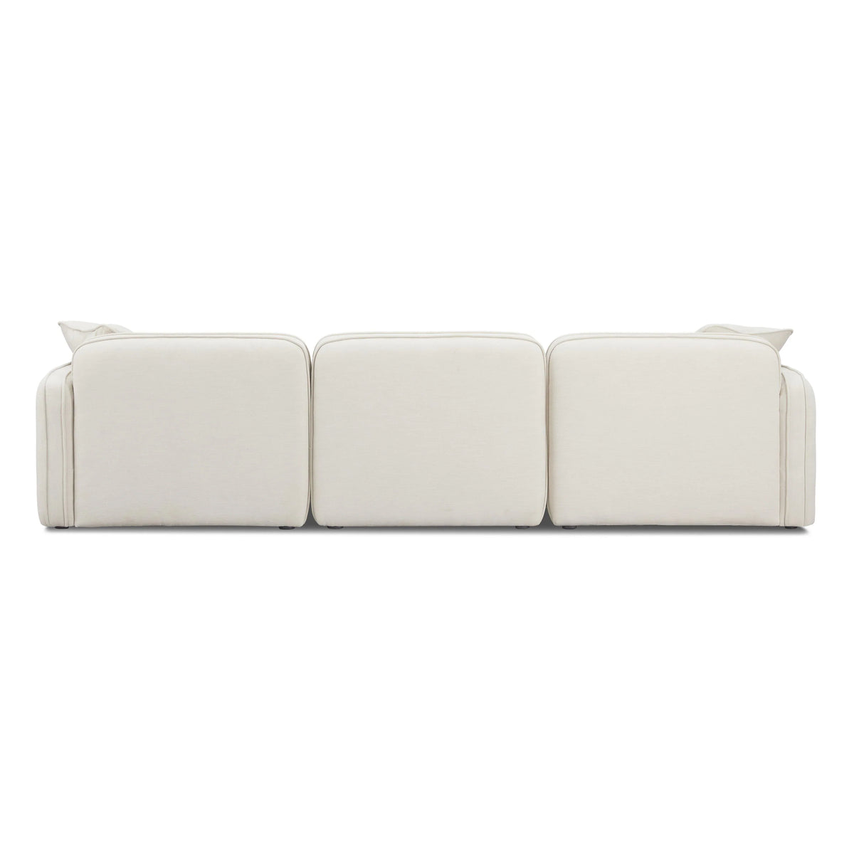 Travie 4-Piece Sand Upcycled Performance Linen Modular Sectional
