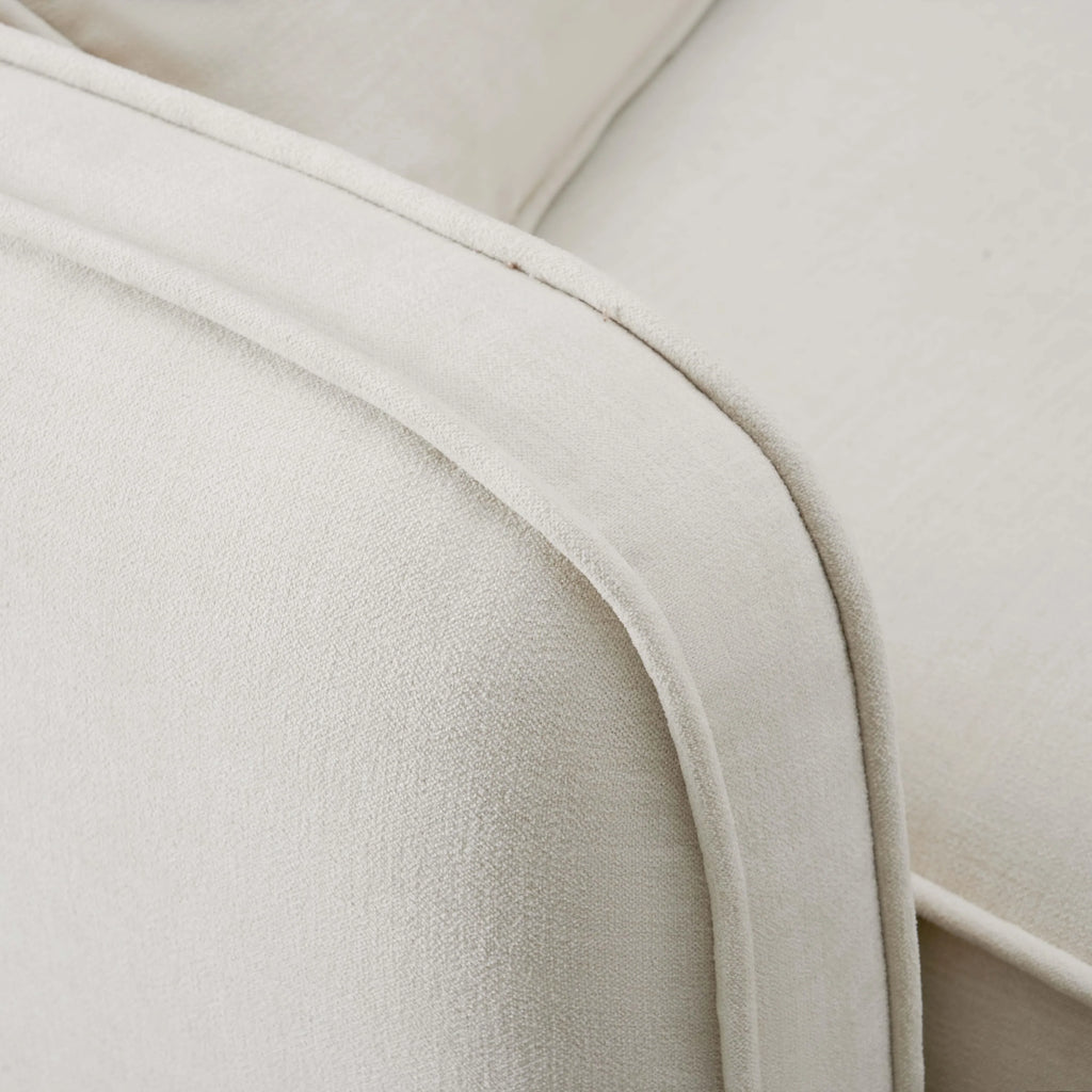 Travie 5-Piece Sand Upcycled Performance Linen Modular L-Sectional