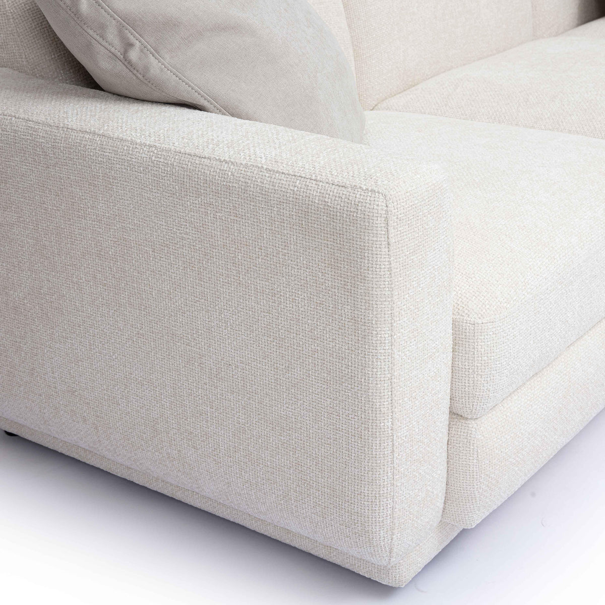 Perry 5-Piece Cream Performance Chenille Modular L-Sectional