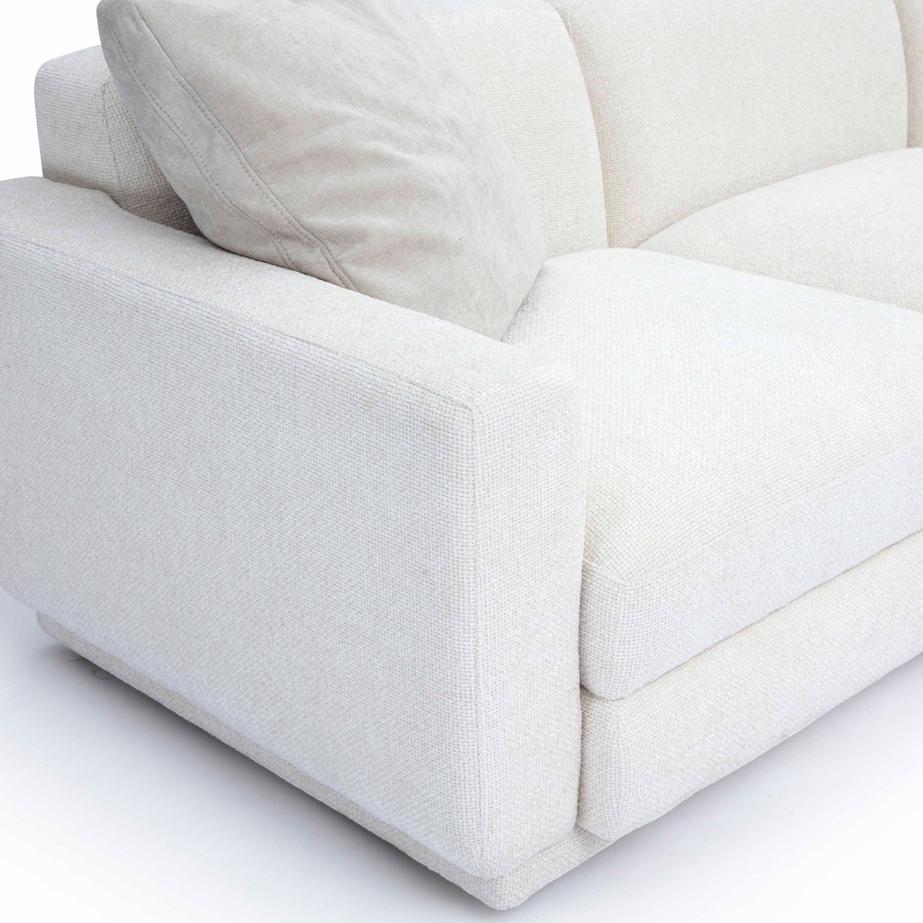 Perry 8-Piece Cream Performance Chenille Modular Large U-Sectional