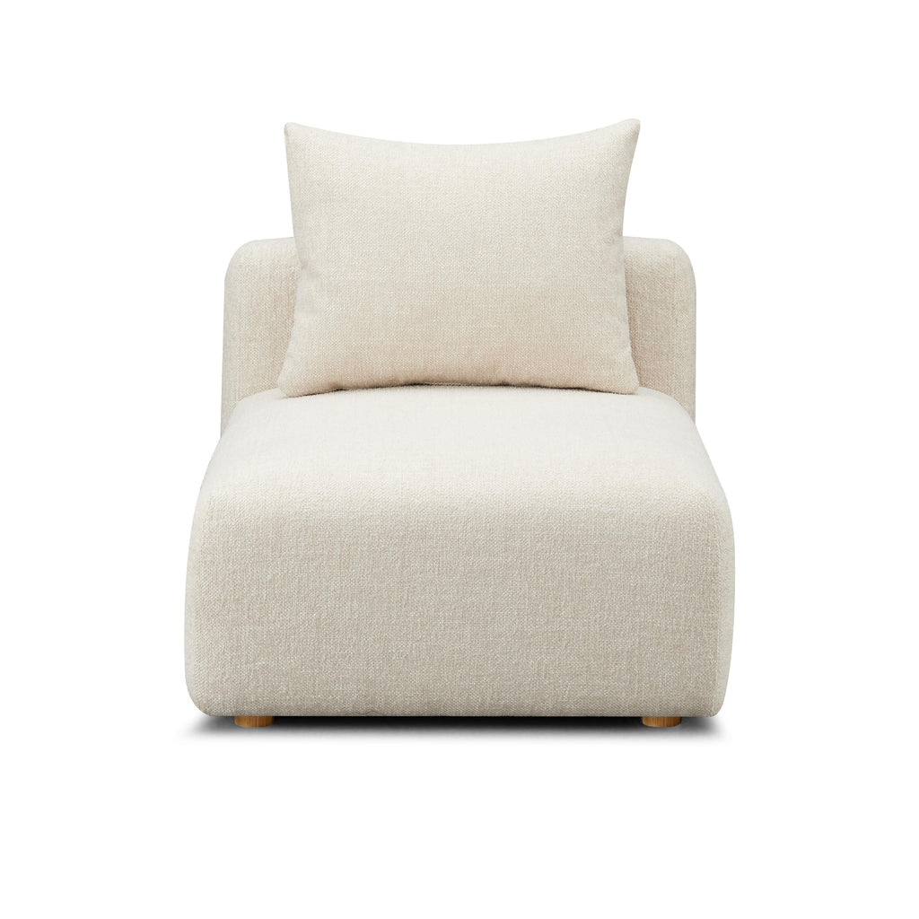 Hangover Contract-Grade Textured Fabric Modular Armless Chair