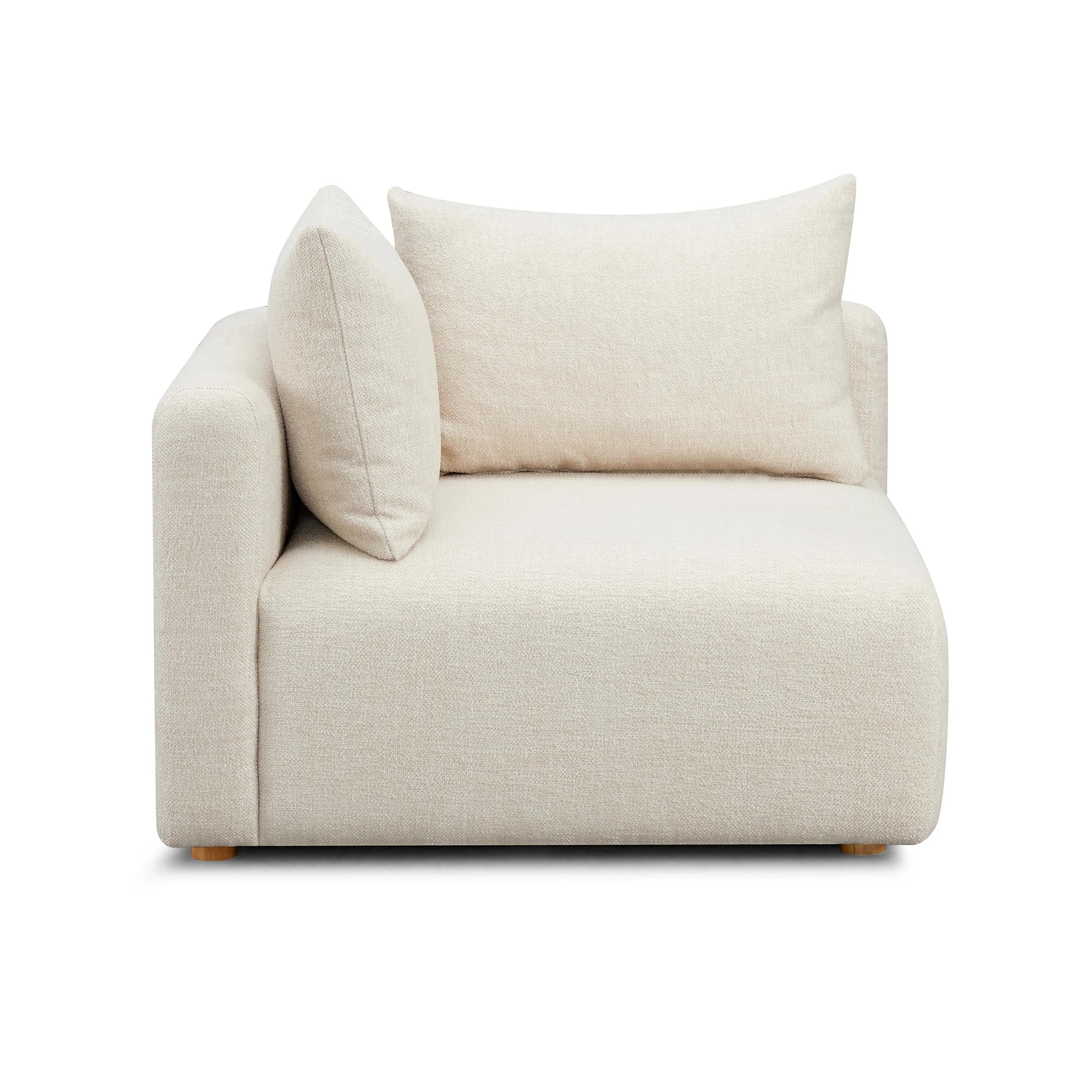 Hangover Contract-Grade Textured Fabric Modular Corner Chair