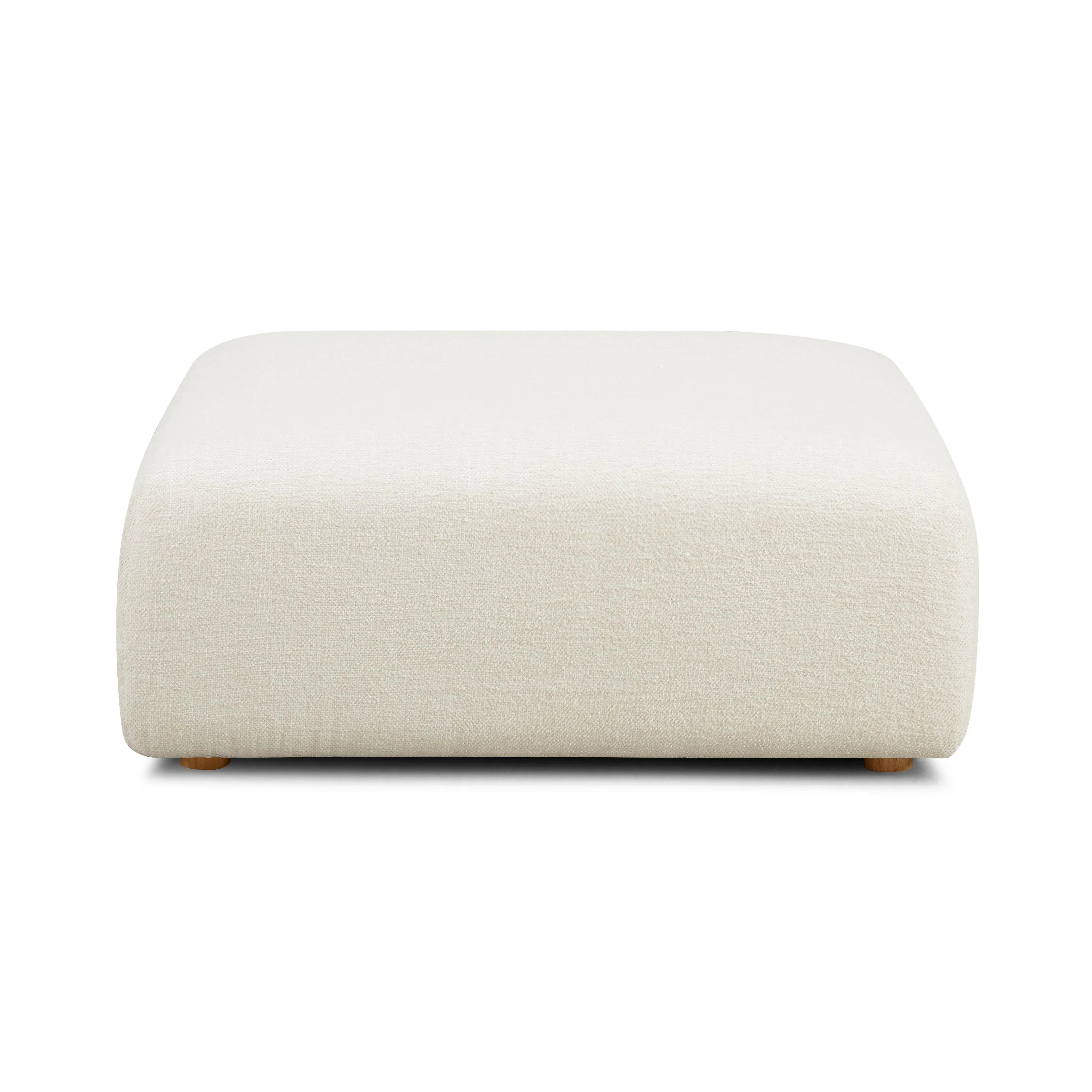Hangover Contract-Grade Textured Fabric Ottoman